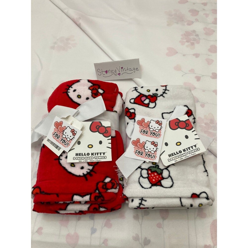 Hello Kitty hand towels set Strawberry